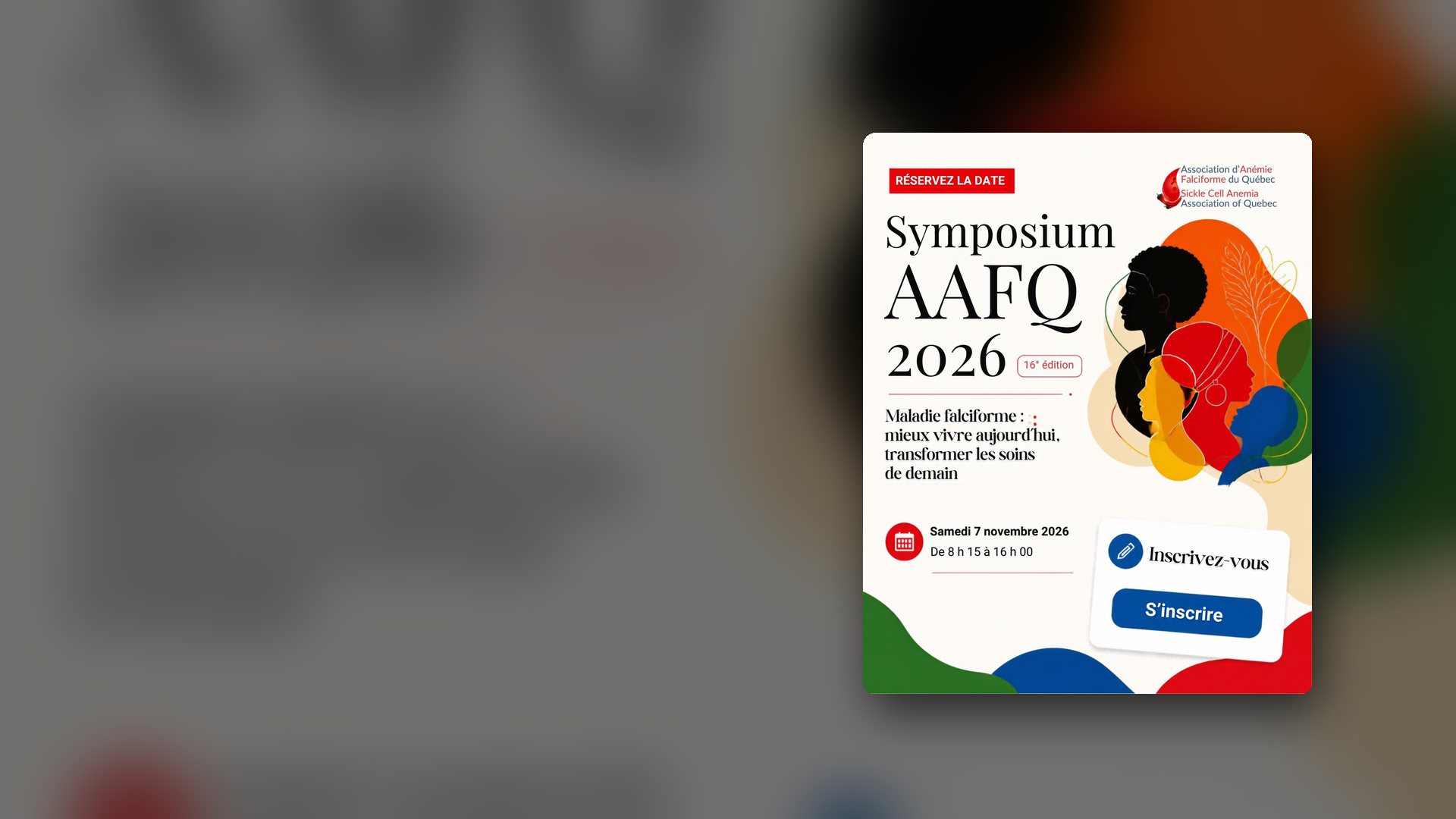 Affiche du 16e Symposium AAFQ 2026